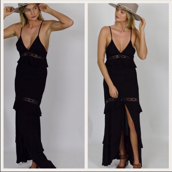 Crochet Detail Maxi Dress - Picture 2 of 2